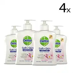 Bol.com Dettol Handzeep - Extra Care Gevoelige en Normale Huid Lotus & Kamille 250ml x4 aanbieding
