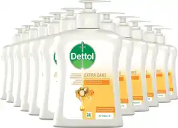 Bol.com Dettol Handzeep - Extra Care Droge en Normale Huid Honing & Galamboter 250ml x12 aanbieding