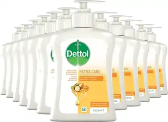 Bol.com Dettol Handzeep - Extra Care Droge en Normale Huid Honing & Galamboter 250ml x12 aanbieding