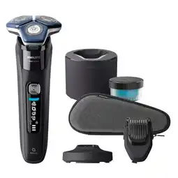 Bol.com Philips S7886/58 Shaver Series 7000 Elektrisch Scheerapparaat Zwart/Blauw aanbieding