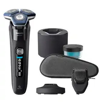 Bol.com Philips S7886/58 Shaver Series 7000 Elektrisch Scheerapparaat Zwart/Blauw aanbieding