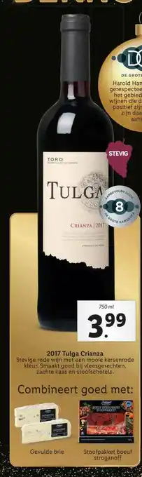 Lidl 2017 Tulga Crianza aanbieding