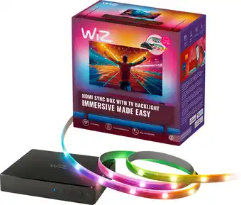 Coolblue WiZ HDMI Sync Box + Lightstrip voor 75-85 Inch TV's aanbieding