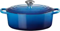 Coolblue Le Creuset Signature ovale braadpan 27 cm azure aanbieding