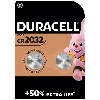 Coolblue Duracell Specialty 2032 Lithium-knoopcelbatterij 3V 2 stuks aanbieding
