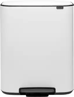Coolblue Brabantia Bo Pedal Bin 60 Liter White aanbieding