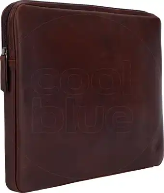 Coolblue BlueBuilt 15 - 16 inch Laptophoes breedte 36 cm - 37 cm Leer Bruin aanbieding