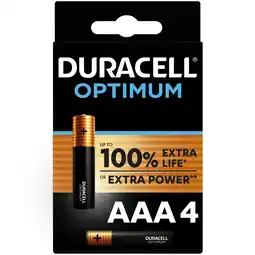Coolblue Duracell Alkaline Optimum AAA-batterijen 4 stuks aanbieding