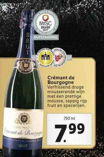 Lidl Crémant De Bourgogne aanbieding