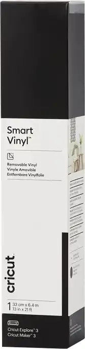 Coolblue Cricut Smart Vinyl Verwijderbaar 33x640 Zwart aanbieding
