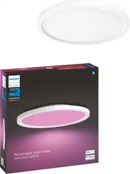 Coolblue Philips Hue Surimu paneellamp White and Color rond wit aanbieding