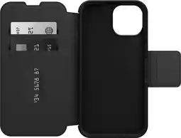 Coolblue Otterbox Strada Apple iPhone 15 Book Case Leer Zwart Met MagSafe aanbieding