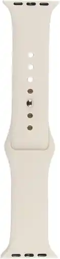 Coolblue BlueBuilt Siliconen Bandje Sterrenlicht voor Apple Watch 40/41/42 mm aanbieding
