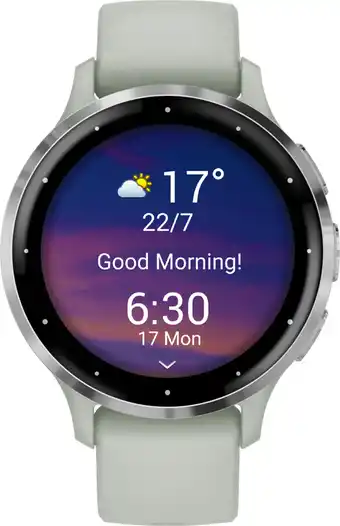 Coolblue Garmin Venu 3S Zilver/Groen aanbieding