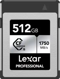 Coolblue Lexar Professional SILVER 512GB CFexpress Type B aanbieding