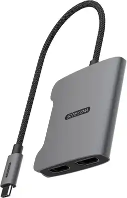 Coolblue Sitecom USB-C naar Dual HDMI Adapter aanbieding