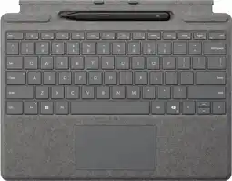 Coolblue Microsoft Surface Pro Type Cover 13 Inch met Slim Pen Platina Qwerty aanbieding