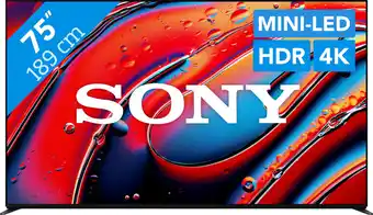 Coolblue Sony 75'' Bravia 9 4K QLED XR Mini-led (2024) aanbieding