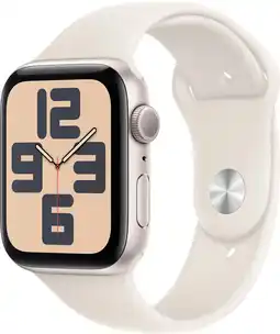 Coolblue Apple Watch SE 2024 44mm Starlight Sportband S/M aanbieding