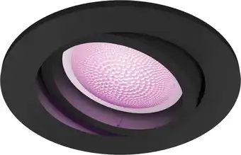 Coolblue Philips Hue Centura inbouwspot White and Color - rond - Zwart aanbieding