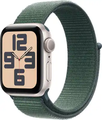 Coolblue Apple Watch SE 2024 40mm Starlight Sport Loop aanbieding
