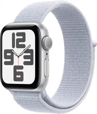 Coolblue Apple Watch SE 2024 40mm Zilver Sport Loop aanbieding