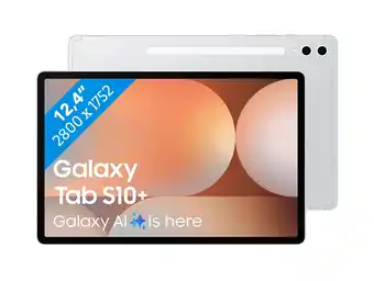 Coolblue Samsung Galaxy Tab S10 Plus 12,4 inch 256GB Wifi Zilver aanbieding