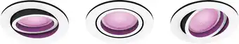 Coolblue Philips Hue Centura inbouwspot White and Color - rond - Wit - 3-pack aanbieding