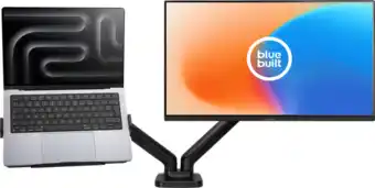 Coolblue BlueBuilt Universele Laptophouder voor Monitorarmen aanbieding