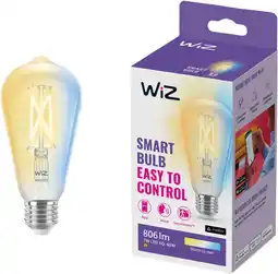 Coolblue WiZ Edison Filament - Warm tot Koelwit Licht - E27 - Transparant aanbieding