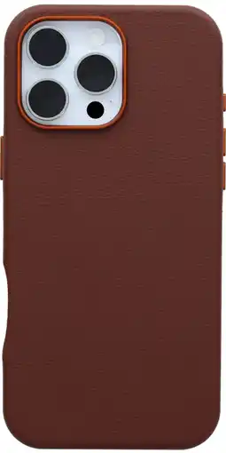 Coolblue Otterbox Symmetry Apple iPhone 16 Pro Max Back Cover met MagSafe Magneet Leer Bruin aanbieding