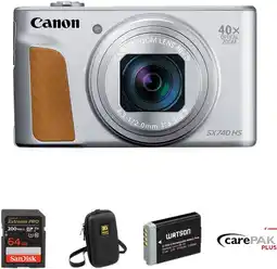 Coolblue Canon PowerShot SX740HS Lite Travel Kit Zilver aanbieding