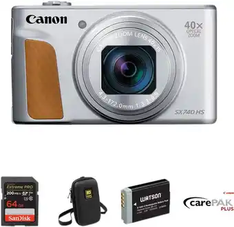 Coolblue Canon PowerShot SX740HS Lite Travel Kit Zilver aanbieding
