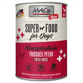 Zooplus 6x800g Mono Sensitive Paard Puur MAC's Hondenvoer aanbieding