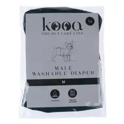 Zooplus kooa Wasbare Luier voor Reuen in maat M Hond aanbieding