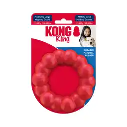 Zooplus KONG Ring Rood Gr. M/LØ 10,8 x H 3,18 cm aanbieding