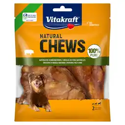 Zooplus 44g Vitakraft Natural Kauwbotten Varkensoren Hondensnacks aanbieding
