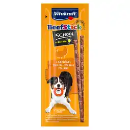 Zooplus 20g gevogelte 10st. Vitakraft Rundvlees Stick School hondensnacks aanbieding