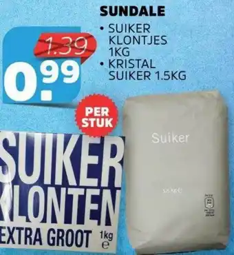 Sahan Supermarkten Sundale Suiker Klontjes 1Kg Of Kristal Suiker 1.5Kg aanbieding