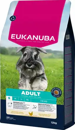 Pets Place Eukanuba Adult Small Breed - Hondenbrokken - Kip 12 kg aanbieding
