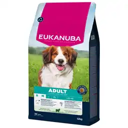 Pets Place Eukanuba Adult Small & Medium Breed - Hondenbrokken - Lam Rijst 12 kg aanbieding