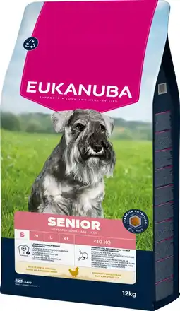 Pets Place Eukanuba Senior Small Breed - Hondenbrokken - Kip 12 kg aanbieding