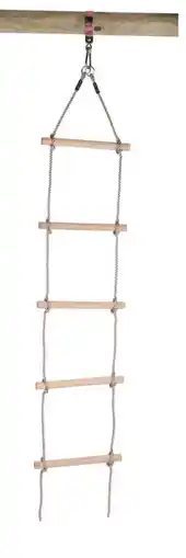 Welkoop Swing King 5 treden - Touwladder - Bruin aanbieding