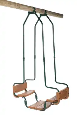 Welkoop Swing King Rond - Schommel duozit - Groen/Bruin aanbieding