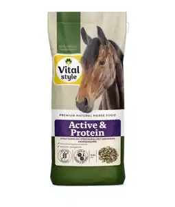 Welkoop VITALstyle Active & Protein Muesli - Paardenvoer - 15kg - Zak aanbieding
