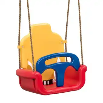 Welkoop Swing King Plastic - Groeischommel - Rood/Geel/Blauw aanbieding