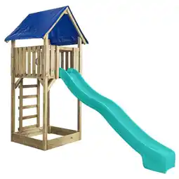 Welkoop Swing King Lisa - Speeltoren - Turquoise aanbieding