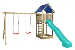 Welkoop Swing King Jonas - Speeltoestel - Turquoise aanbieding