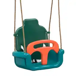Welkoop Swing King Plastic - Groeischommel - Geel/Turqouise/Oranje aanbieding