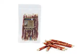 Welkoop Beeztees Kauwstick - Hondensnack - Eend - Vis - 20 cm - 7stuks aanbieding